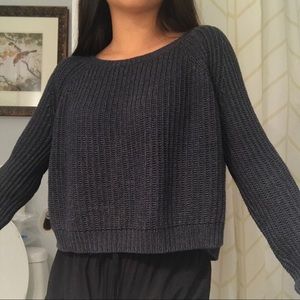 Brandy Melville Tops - BRANDY MELVILLE Navy Knit Sweater Brandy Melville Tops - BRANDY MELVILLE Navy Knit Sweater